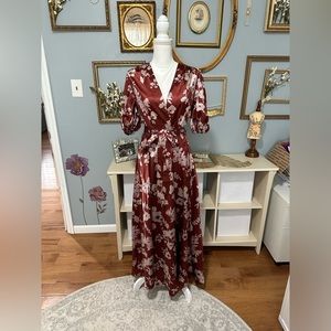 Floral Wrap Dress